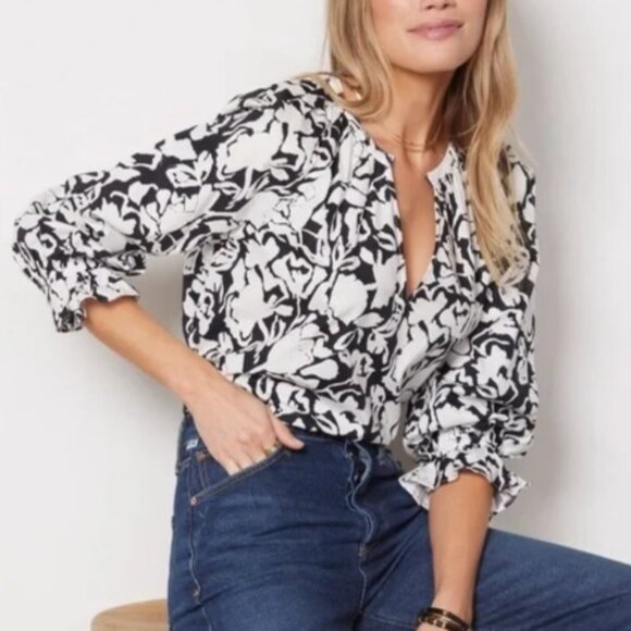 Evereve Jordy Raglan Blouse Top - Picture 1 of 10